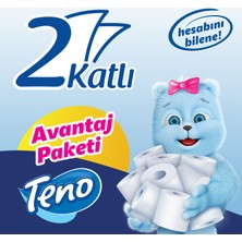 Teno Avantaj Paket Tuvalet Kağıdı 48 Rulo (16 Rulo x 3 Paket)