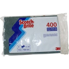 3M Scotch Brite 400 Mavi Orta Hassas Süngerli Ovma Pedi 4'lü x 8 Paket