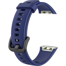 Microsonic Huawei Honor Band 6 Kordon, Silicone Sport Band Lacivert