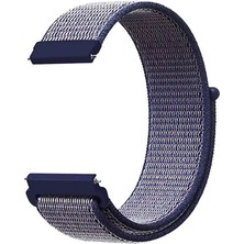 Microsonic Amazfit Gtr 42MM Hasırlı Kordon Woven Sport Loop Mor