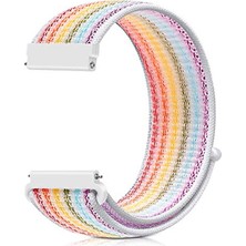Microsonic Samsung Gear S2 Classic Hasırlı Kordon Woven Sport Loop Pride Edition