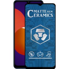 Case World Samsung Galaxy M12 Tam Kaplayan Mat Seramik Nano Esnek Ekran Koruyucu