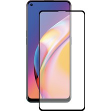 Case World Oppo Reno 5 Lite Tam Kaplayan Temperli Ekran Koruyucu Cam