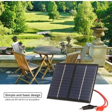 Gahome 1.5 W / 12 V Solar Şarj İçin Timsah Klip Kompakt Polikristal (Yurt Dışından)