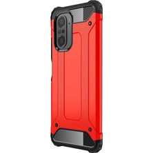 Microsonic Xiaomi Mi 11I Kılıf Rugged Armor Kırmızı