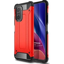 Microsonic Xiaomi Mi 11I Kılıf Rugged Armor Kırmızı