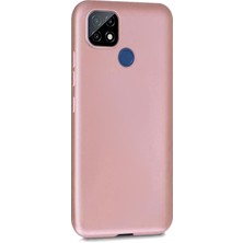 Microsonic Matte Silicone Realme C25 Kılıf Rose Gold