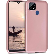 Microsonic Matte Silicone Realme C25 Kılıf Rose Gold