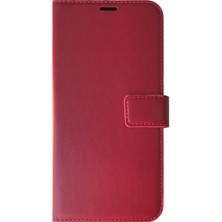 Microsonic Vivo Y20 Kılıf Delux Leather Wallet Kırmızı