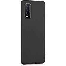 Microsonic Matte Silicone Vivo Y20S Kılıf Siyah