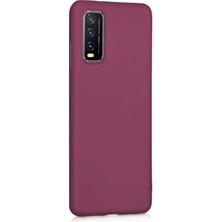 Microsonic Matte Silicone Vivo Y20S Kılıf Mor