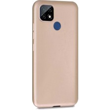 Microsonic Matte Silicone Realme C25 Kılıf Gold