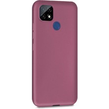 Microsonic Matte Silicone Realme C25 Kılıf Mor