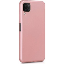 Microsonic Matte Silicone Samsung Galaxy M12 Kılıf Rose Gold