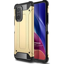 Microsonic Xiaomi Poco F3 Kılıf Rugged Armor Gold