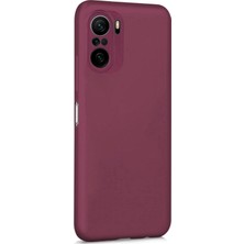 Microsonic Matte Silicone Xiaomi Poco F3 Kılıf Mor