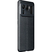 Microsonic Xiaomi Mi 11 Ultra Kılıf Deri Dokulu Silikon Siyah