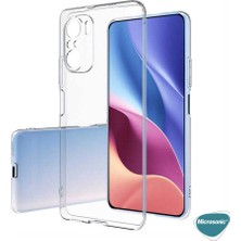 Microsonic Xiaomi Redmi K40 Pro Kılıf Transparent Soft Beyaz