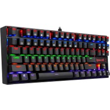 Redragon K552-KR Kumara Rainbow Red Switch Mekanik Kablolu Oyuncu Klavye