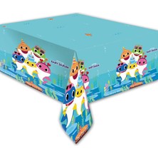 Süsle Bebek ve Parti Baby Shark Masa Örtüsü - 120cm x 180cm
