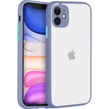 Bilişim Akademi Apple iPhone 11 Kılıf Kamera Korumalı Mat Renkli Buzlu Hux Silikon Siyah