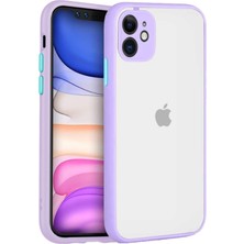 Bilişim Akademi Apple iPhone 11 Kılıf Kamera Korumalı Mat Renkli Buzlu Hux Silikon Siyah