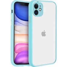Bilişim Akademi Apple iPhone 11 Kılıf Kamera Korumalı Mat Renkli Buzlu Hux Silikon Siyah