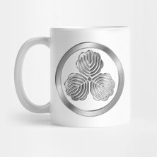 Pixxa Shima Clan Kamon Silver Chrome Kupa Bardak