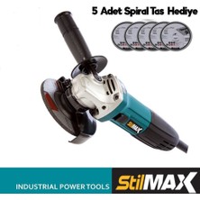 Stilmax Germany Slim Taşlama Spiral Makinesi 115-125 mm 5 Ad Kesme Taşı Hediyeli 2400 Watt