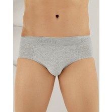 Şahinler Erkek Gri Likralı Süprem Külot Slip ME063