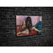 Tablo 360 Edvard Munch- Weeping Nude Kanvas Tablo
