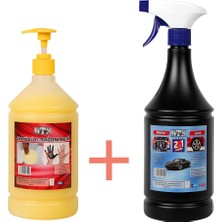 Dtx Kimya Granüllü El Temizleme ve Dezenfekte Kremi 1 kg  & Motor Jant 2'si 1 Arada Temizleme Sıvısı  1 lt