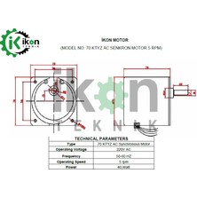 Ikon 70 Ktyz 5 Rpm 40W Viyol Motoru