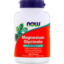 Now Foods, Magnesium Glycinate, 180 Tablets