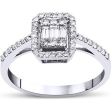 Mas Diamond 0,42 Karat Baget Yüzük