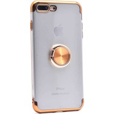 ZORE Apple iPhone 7 Plus Kılıf Zore Gess Kenarları Renkli Yüzük Aparat