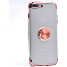 ZORE Apple iPhone 7 Plus Kılıf Zore Gess Kenarları Renkli Yüzük Aparat