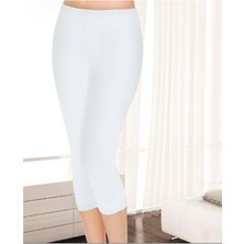 Tutku Bulut Fashion Kadın Siyah Modal Kapri Tayt 3'lü Slim Fit Yüksek Bel Günlük Kullanım