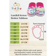 First Step Dantelli Çocuk Keten Babet AYAKKABI-BEYAZ-F-4001