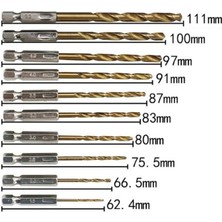 Depolife 10'lu Hss Çelik Titanyum Kaplı Matkap Uç Seti