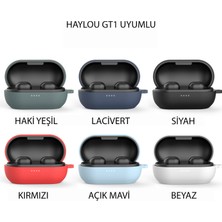 Kyver Haylou Gt 1 Pro Uyumlu Kancalı Silikon Kılıf Lacivert