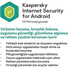 Kaspersky Android Cep Telefonları ve Tabletler için Kutulu&Türkçe Açıklamalı Internet Güvenlik Programı