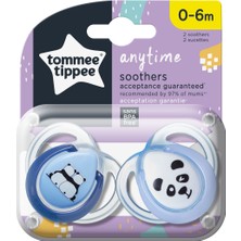 Tommee Tippee 2'li Anytime Emzik 0-6 Ay Mavi