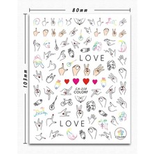 Aba Nails Tırnak Sticker