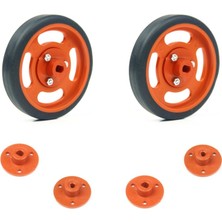 Pololu 60X11 mm Turuncu Renk Geçmeli Tekerlek Seti
