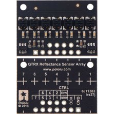 Pololu QTRX-HD-07RC 7'li Çizgi Algılama Sensörü (Sık Sensör Dizilimli)