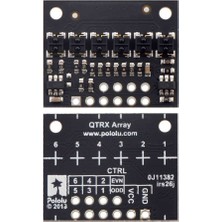 Pololu QTRX-HD-06A 6'lı Çizgi Algılama Sensörü (Sık Sensör Dizilimli)