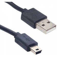 Elektromer USB Erkek / Mini USB 5 Pin 50 cm V3 USB 2.0 Kablo