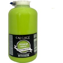 Cadence H-046 Fıstık Yeşil Hybrid Multisurfaces Akrilik Boya 2000 ml