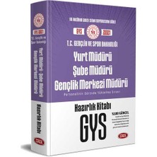 Data Yayınları 2021 Gençlik ve Spor Bakanlığı Yurt Müdürü - Şube Müdürü - Gençlik Merkezi Müdürü GYS Hazırlık Kitabı